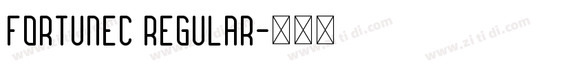 FortuneC regular字体转换